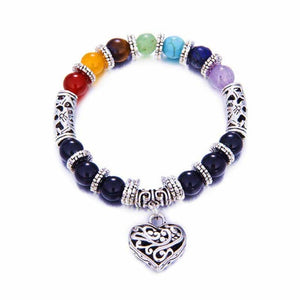 7 Chakra Heart Bracelet - Toyula